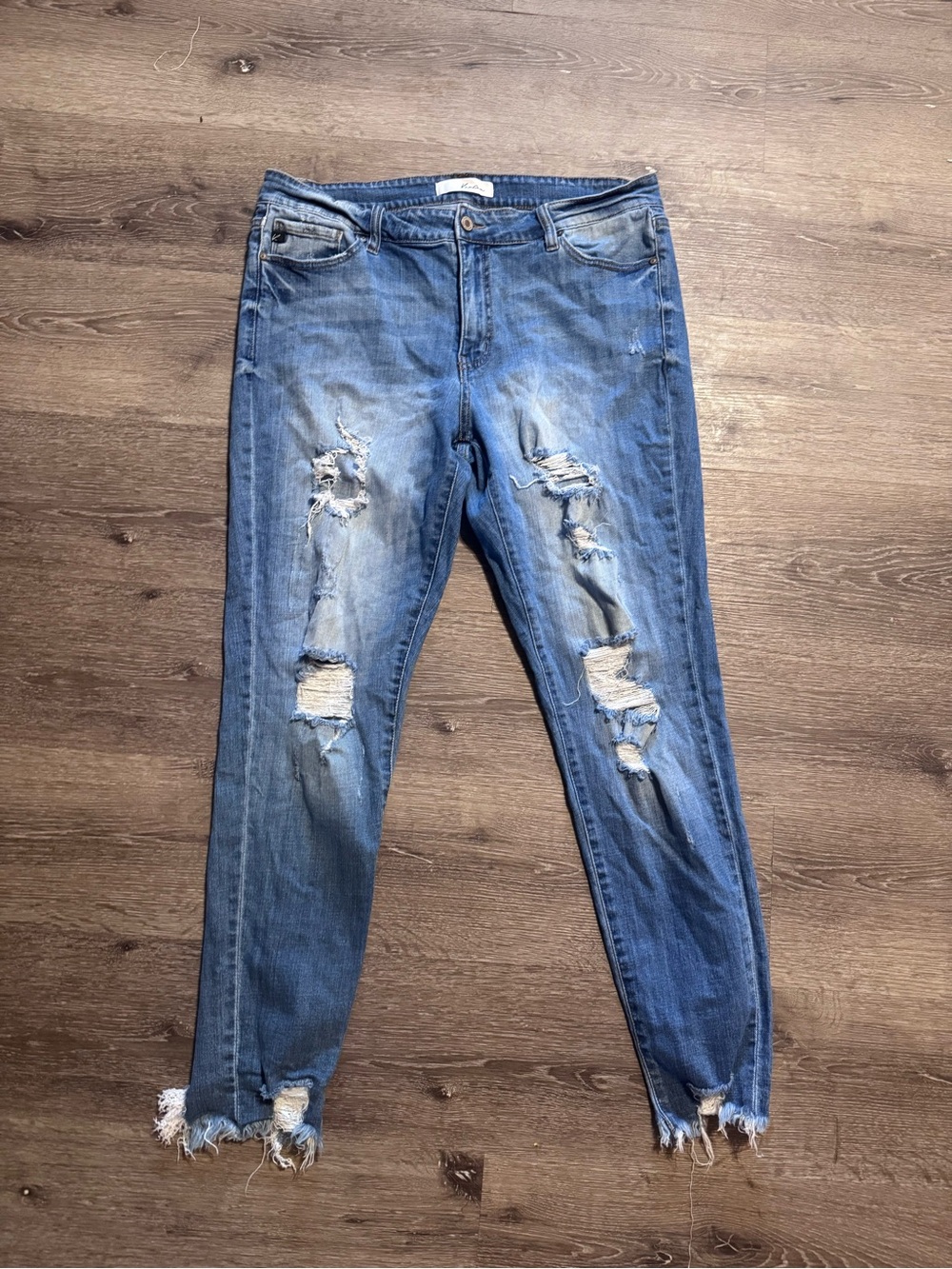 KanCan Distressed Light Blue Skinny Jeans